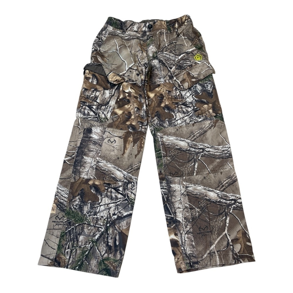 Game Winner Realtree Xtra Camouflage Hunting Camping Cargo Pants Boys SizeS(4-6)